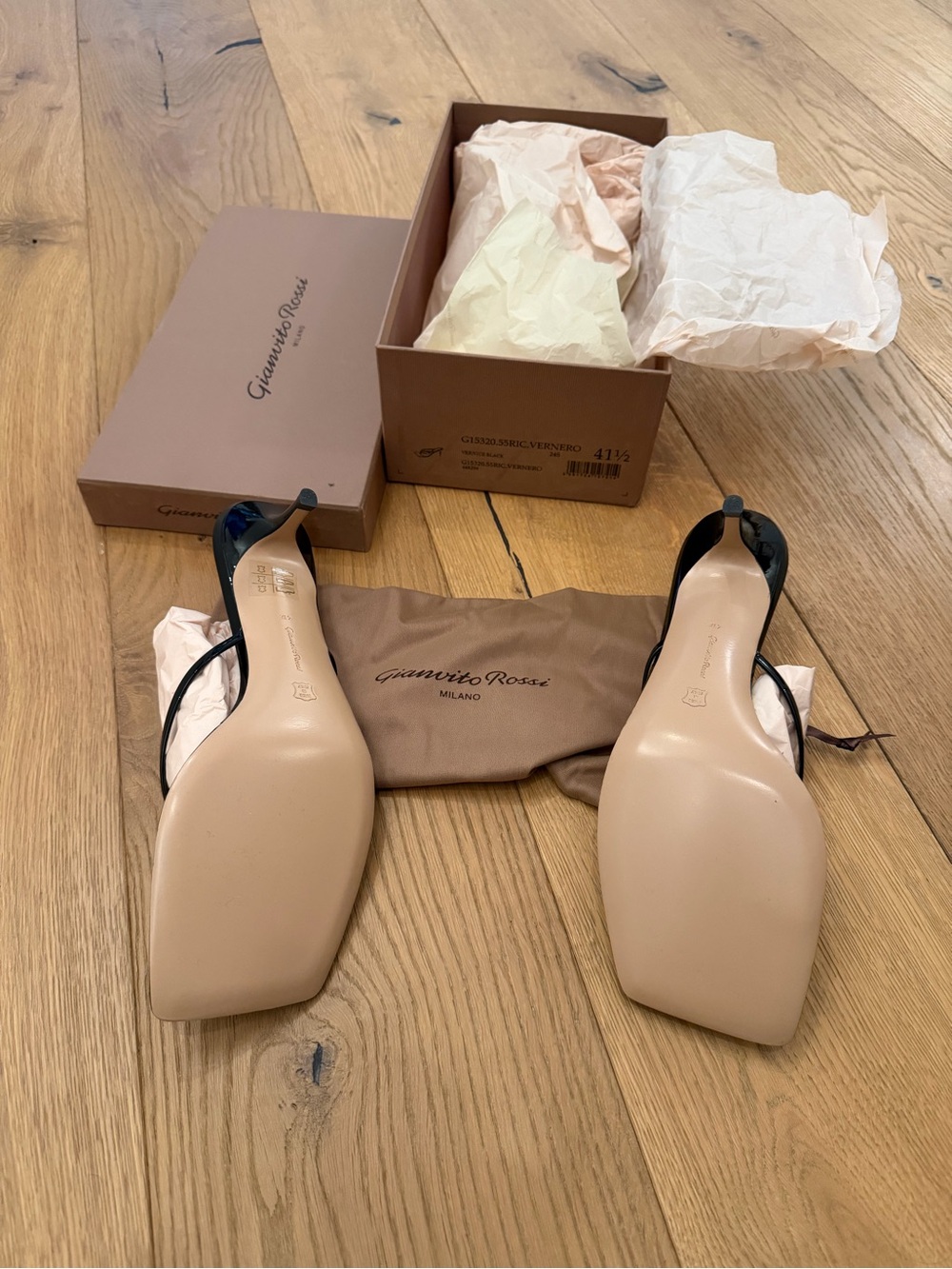 NEW NEVER WORN Gianvito Rossi 55mm Thong Sandal Ribbon Thongs - Picture 3 of 5